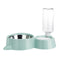 Automatic Pet Dog Cat Smart Food Water Feeder Bowl Dish W/ 500ml Bottle Drink