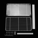 2 Tier Adjustable Steel Wire Shelving Unit Metal Rack Home Kitchen Storage Shelf