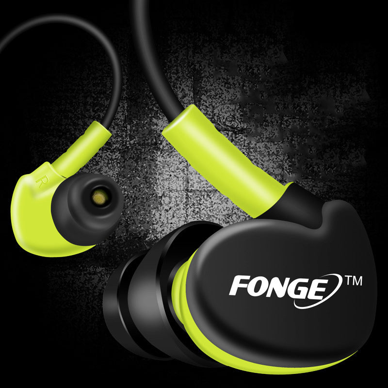 FONGE S500 Sport Stereo Bass 3.5mm In-ear Earphone Running Waterproof Sweatproof with Mic Headset