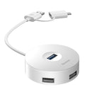 Baseus Round Box HUB Adapter Dock High Speed Type C HUB USB 2.0 Splitter Expander for MacBook Pro Huawei Mate