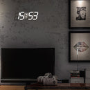 Multi-Functional Remote Control Large LED Digital Wall Clock with Countdown Timer Temperature Date Wall Hanging Alarm Clock