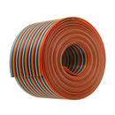 5M 1.27mm Pitch Ribbon Cable 50P Flat Color Rainbow Ribbon Cable Wire Rainbow Cable