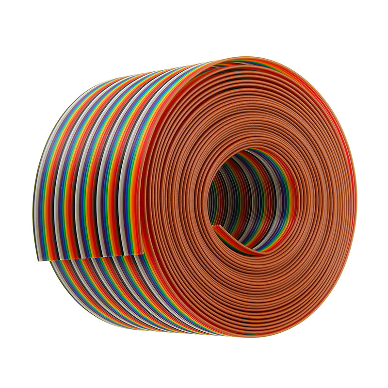 5M 1.27mm Pitch Ribbon Cable 50P Flat Color Rainbow Ribbon Cable Wire Rainbow Cable