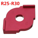 Drillpro 3pcs R5-R30 Quick-Jig Router Table Bits Wood Panel Radius Jig Corner Template Woodworking Tool