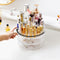 360 Degrees Rotating Cosmetic Storage Box Desktop Home Skin Care Organizer Storage Rack Dressing Table 1 / 2 Layers