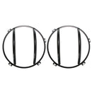 2pcs Headlight Iron Cover Turn Signal Light GrillE-mounted For Jeep Wrangler JK 2007-2015