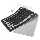 Portable Flexible Waterproof Soft Silicone Keyboard 103 Keys Foldable Numeric Keypad For Mac Android Laptop PC