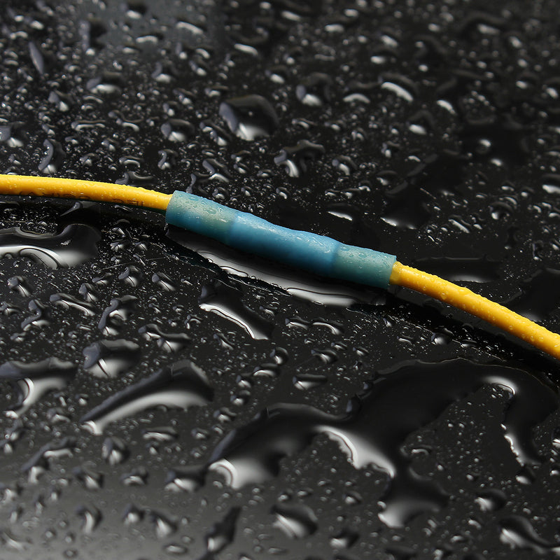 Excellway HS01 100pcs Heat Shrink Wire Crimp Terminals BUTT Waterproof Connector