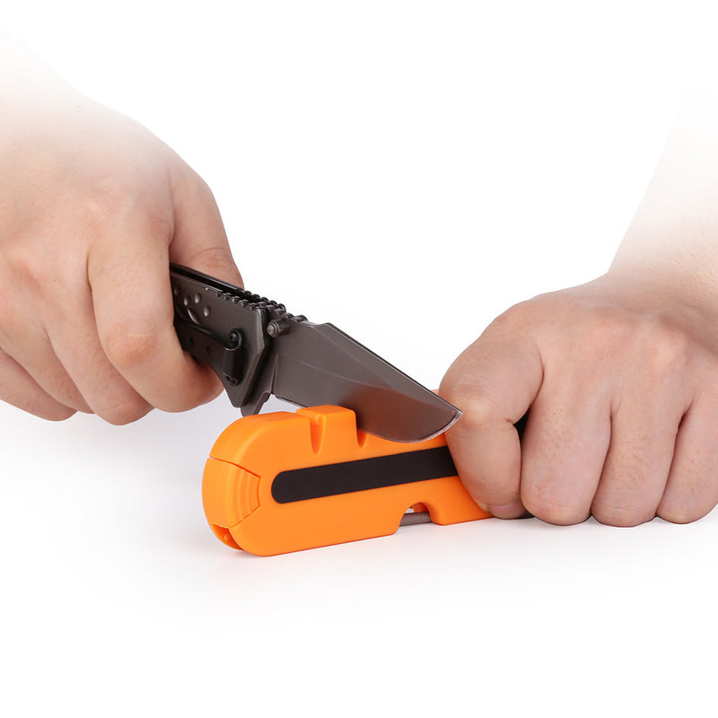 Minleaf TY1808 Kitchen Portable Multi-Function Compass Whistl Sharpener Diamond Tapered Sharpening Tools Sharpen Stone