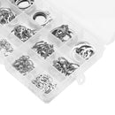 Suleve MXSW5 225Pcs Stainless Steel C Clip 3-25mm Snap Ring Washer External Retaining Circlip Kit