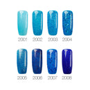 8 Colors Blue Series Shimmer Glitter Nail Gel Soak-off UV Gel DIY Nail Art