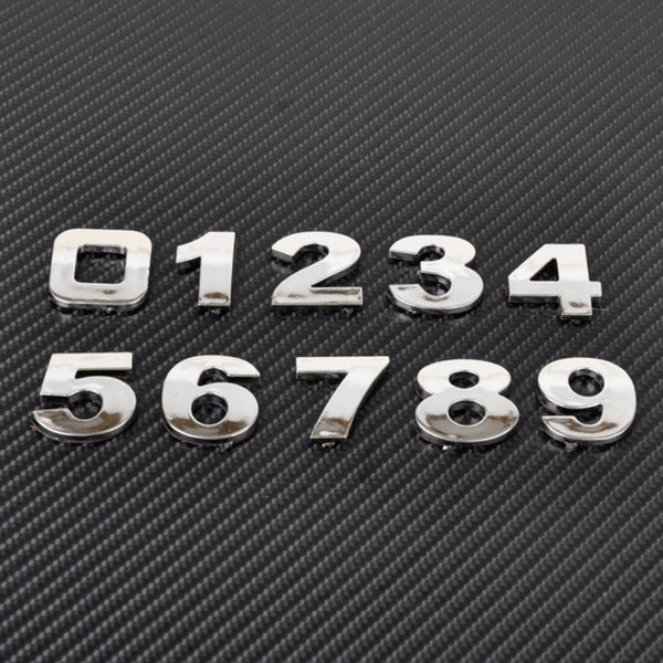 3D Emblem Badge Sticker Number Letter DIY Sticker
