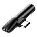 Baseus 2 in 1 Metal Type-c to Type-c Charging 3.5mm Audio Jack Adapter Converter for Xiaomi Huawei