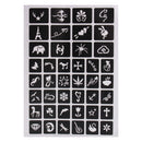 200Pcs Stencils Glitter Tattoo Accessories Girl Princess Body Art Airbrush Painting Kit