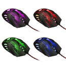 HXSJ H700 Fire Bird 6D 5500 DPI Colorful Backlight Wired Portable Optique Gaming Mouse