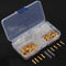 Excellway TC02 120Pcs Brass Bullet 3.5mm Terminal Male and Female Connector