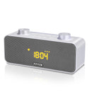 JONTER M39 Alarm Clock LED Displayv Stereo bluetooth Speaker With Mic FM Radio AUX TF Card