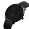 SKMEI 9185 Ultra Thin Simple Casual Style Men Wrist Watch Mesh Stainless Steel Strap Quartz Watch