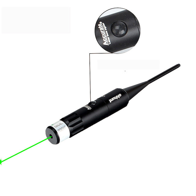 ohhunt Hunting Green Red Laser Pointer Boresighter Kits Green Red Dot Bore Sight with On Off Switch for .22 to .50 Caliber Riflescope