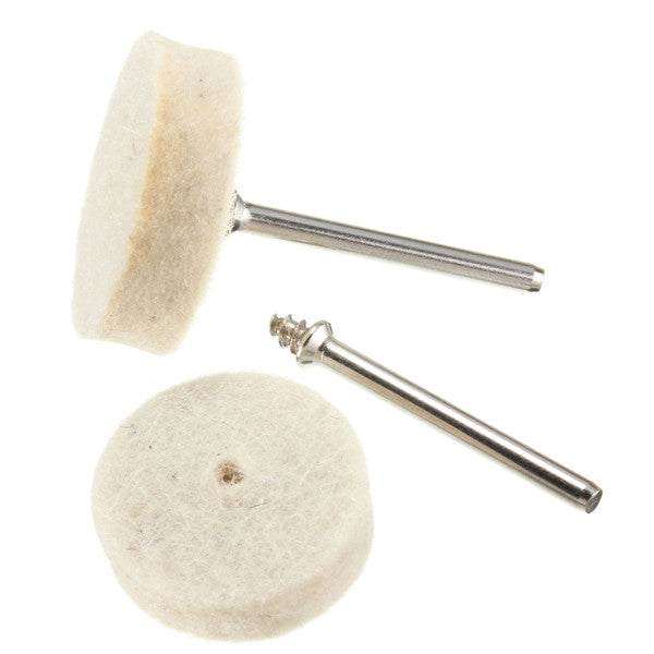 33pcs Soft Felt Electric Mill Polishing Buffing Wheel Mixed Set Accessory For Rotary Tools