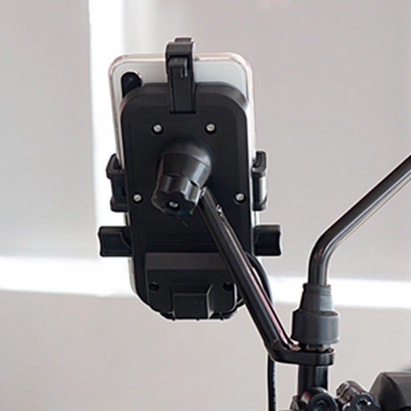 CS-344B2 Phone Holder 360 Rotation Stand For Motocycle Bike Rearview Holder For 4''-6.5'' Smart Phone