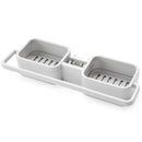 Plastic Sink Tap Faucet Storage Holder Rack Bathroom Kitchen Sponge Shelf Drain Shelf
