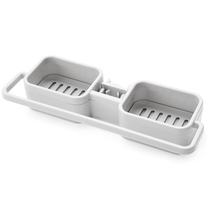 Plastic Sink Tap Faucet Storage Holder Rack Bathroom Kitchen Sponge Shelf Drain Shelf