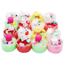 Fluffy Slime DIY Mochi Squishy Cat Chick Crystal Silk Cloud Mud 100ml Stress Reliever Kids Adults Play Toy