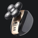 2 In 1 Waterproof IPX7 Rechargeable Ergonomic Cordless Shaver Razor Bald Head Trimmer Groomer