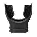 Black Silicone Mouthpiece for Portable Oxygen Air Cylinder Scuba Air Tank Diving Equipment w/ Tie