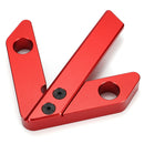 45/90 Degree Right Angle Line Gauge Carpenter Round Heart Ruler Gauge Woodworking Center Scriber