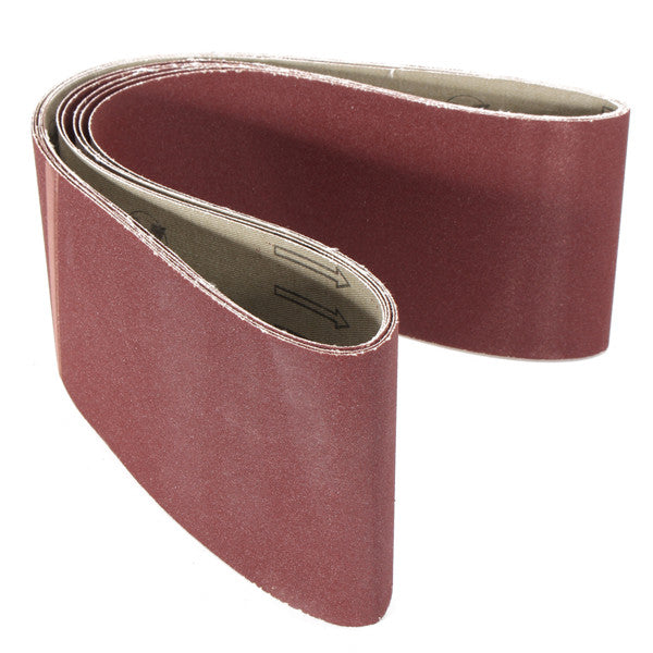 5pcs 100x915mm 180 Grit Sanding Belts Aluminum Oxide Abrasive Sanding Belts