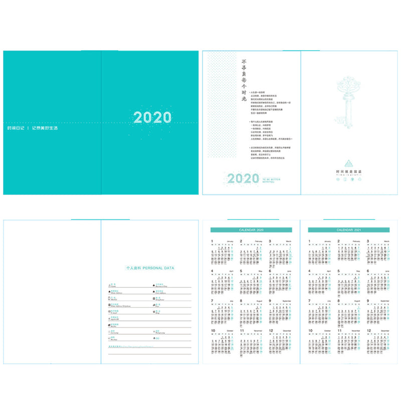 2020 schedule book 365 days daily schedule calendar notepad work log notebook