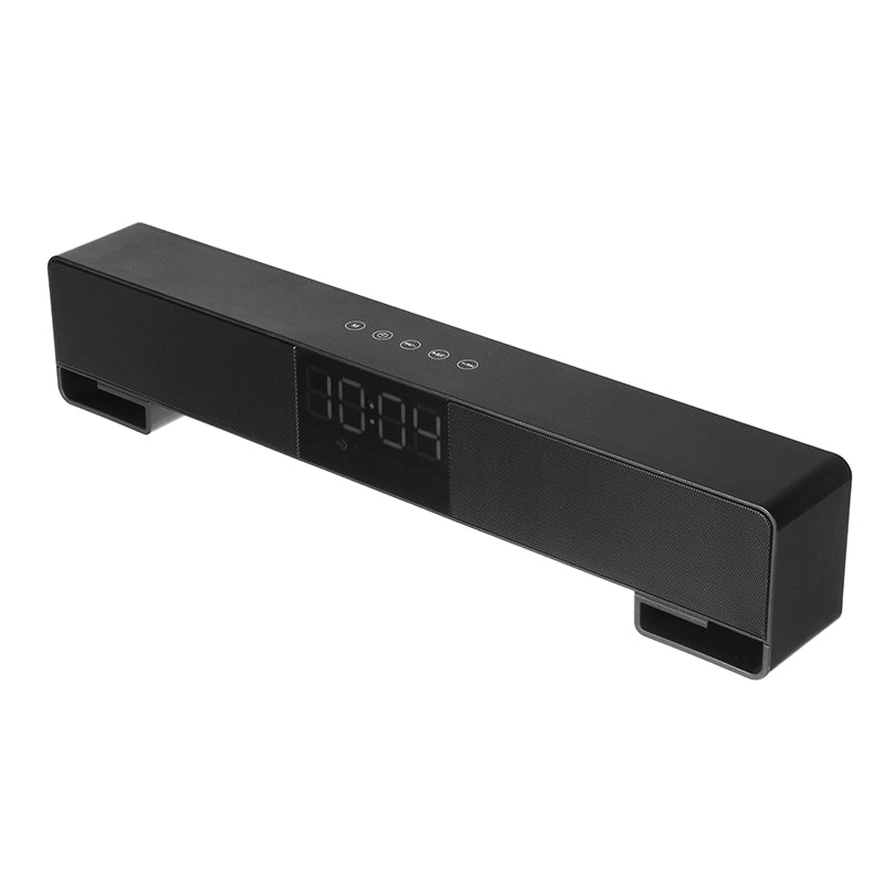 Wireless bluetooth 4.2 Speaker 4 10W Sound Bar FM LCD Screen Clock Setting Home Theater