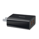 Baseus TC-012 3A 18W QC3.0 Smart Dual USB Quick Charge Wall Charger for Samsung S10+ Xiaomi Redmi Note8 HUAWEI Mate30 Pro