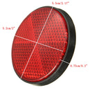 2pcs 2inch Round Reflectors Red Universal For Motorcycles ATV Dirt Bikes