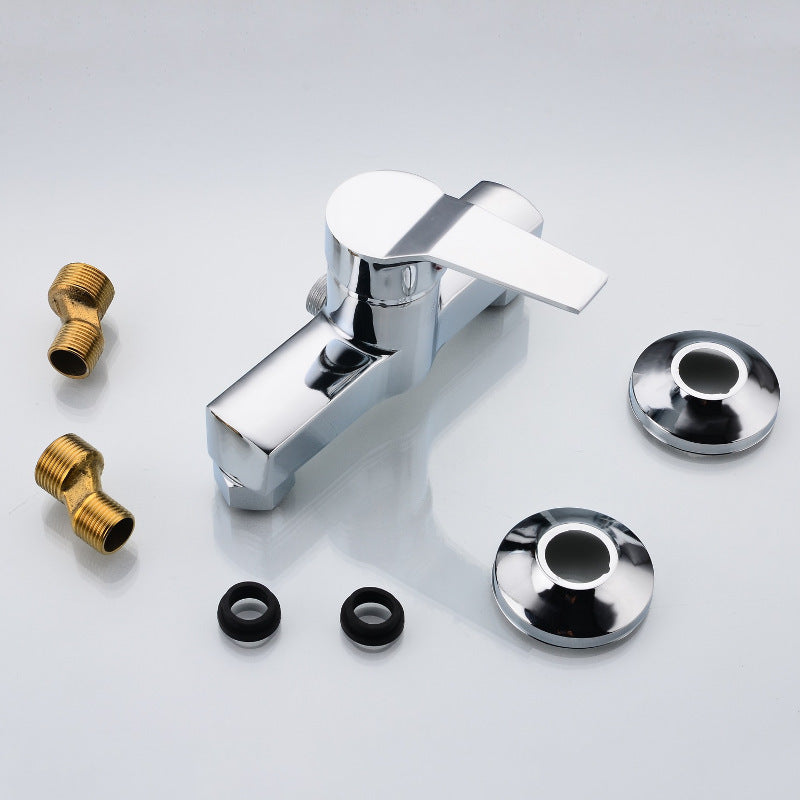 Bathroom Zinc Alloy Wall Mounted Hot & Cold Shower Mixer Valve Bath Shower Faucet Basin Bathtub Mixer Tap