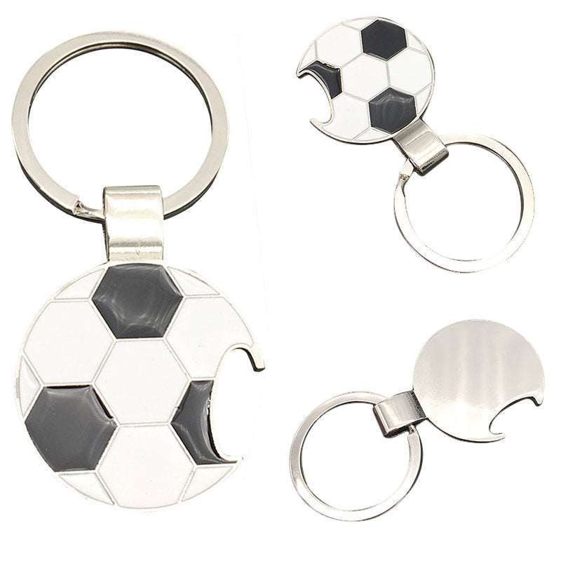 Honana Football Metal Key Beer Bottle Opener World Soccer Cup Fans Key Chains Home Club Decoration