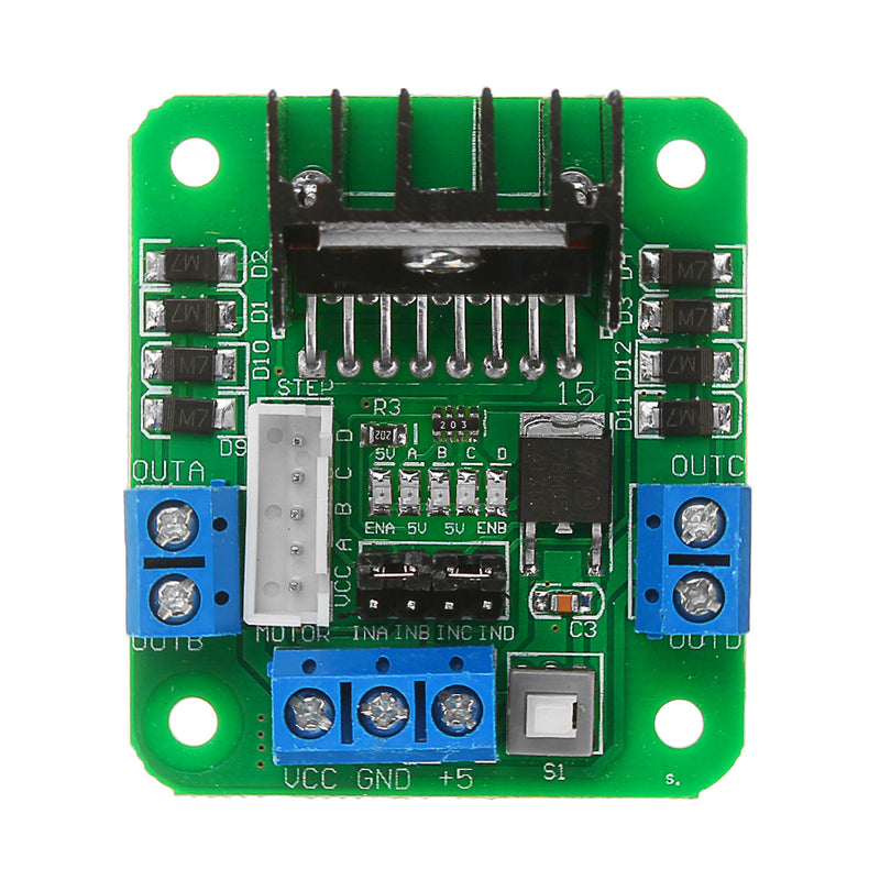 3pcs L298N Double H Bridge Motor Driver Board Stepper Motor L298 DC Motor Driver Module Green Board