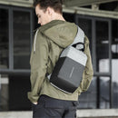 KAKA Casual Crossbody Bag Men Anti-theft Chest Pack USB External Charging Workout Traveling Student