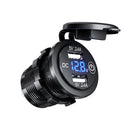 Car USB Charger Voltage Meter Switch Press on Off Waterproof LED Display VolK7U9