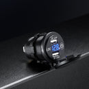 Car USB Charger Voltage Meter Switch Press on Off Waterproof LED Display VolK7U9