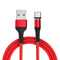USAMS US-SJ334 U29 Type C LED Magnetic Braided Fast Charging Cable 1M For Tablet Smartphone