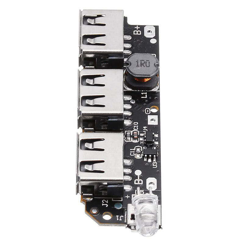 10pcs 5V 2.1A 3 USB Mobile Power Circuit Board  Boost Module For DIY Power Bank Lithium Battery