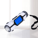 Portable Travel World Time Alarm Clock Electronic Calendar Multifunction LED Light Torch LCD Display