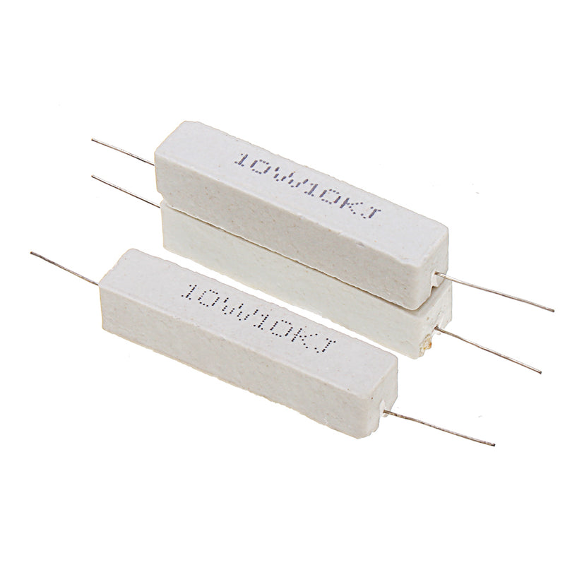 50pcs 10W 10K ohm 10KR Ceramic Cement Resistor