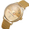 TOMORO TMR1019 Unique Design Men Wrist Watch Stainless Steel Strap Calendar Quartz Watch