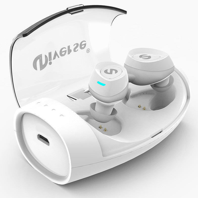 [Truly Wireless] TWS Mini Dual bluetooth Earphones Noise Canceling Headphones with Charging Box