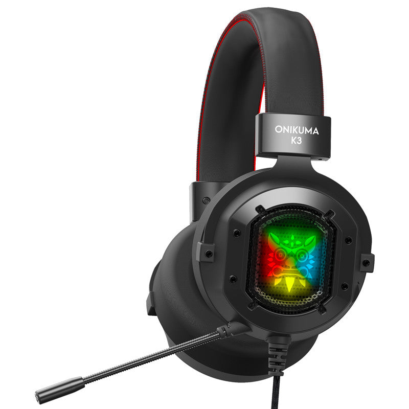 ONIKUMA K3 Gaming Headphone RGB Light Noise-canceling Wired Headset for PS4 PC Computer Mac Laptop