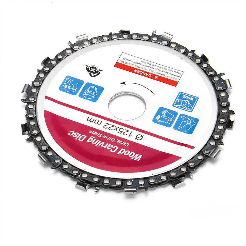 5 Inch Purple Wood Carving Disc 14 Teeth 7/8 Inch Arbor 10000-13000 RPM Angle Grinder Disc